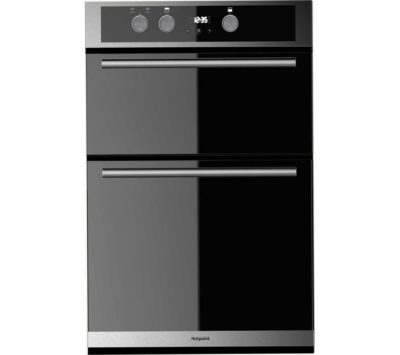 HOTPOINT  Class 2 DD2 844 C IX Electric Double Oven - Stainless Steel & Black